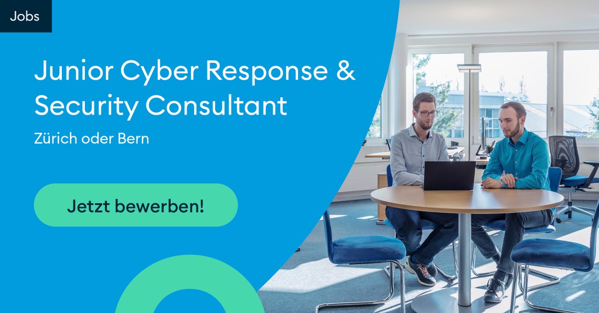 OneconsultAG's tweet photo. Wir suchen Unterstützung! Werde als Junior Cyber Response &amp; Security Consultant Teil des Teams: https://t.co/YeZLaTL6hI
#joboffer #cybersecurity https://t.co/kgfa9q5JVw
