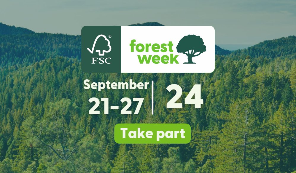 📅 Save the date: FSC Forest Week 2024 is taking place 21-27 September. 🌳Held annually, this global campaign helps to drive consumer awareness about the importance of responsible forestry. Register to take part: uk.fsc.org/fsc-forest-week #FSCForestWeek #ForestsForAllForever