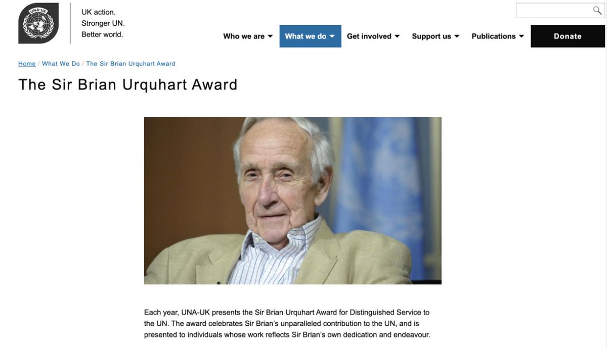 UNA-UK invites its members to nominate candidates for the 2024 Sir Brian Urquhart Award. This prestigious award honours dedication to UN reform and peace. Nominate someone deserving today!  Nomination form: tfaforms.com/5115429 Past recipients: una.org.uk/what-we-do/sir…