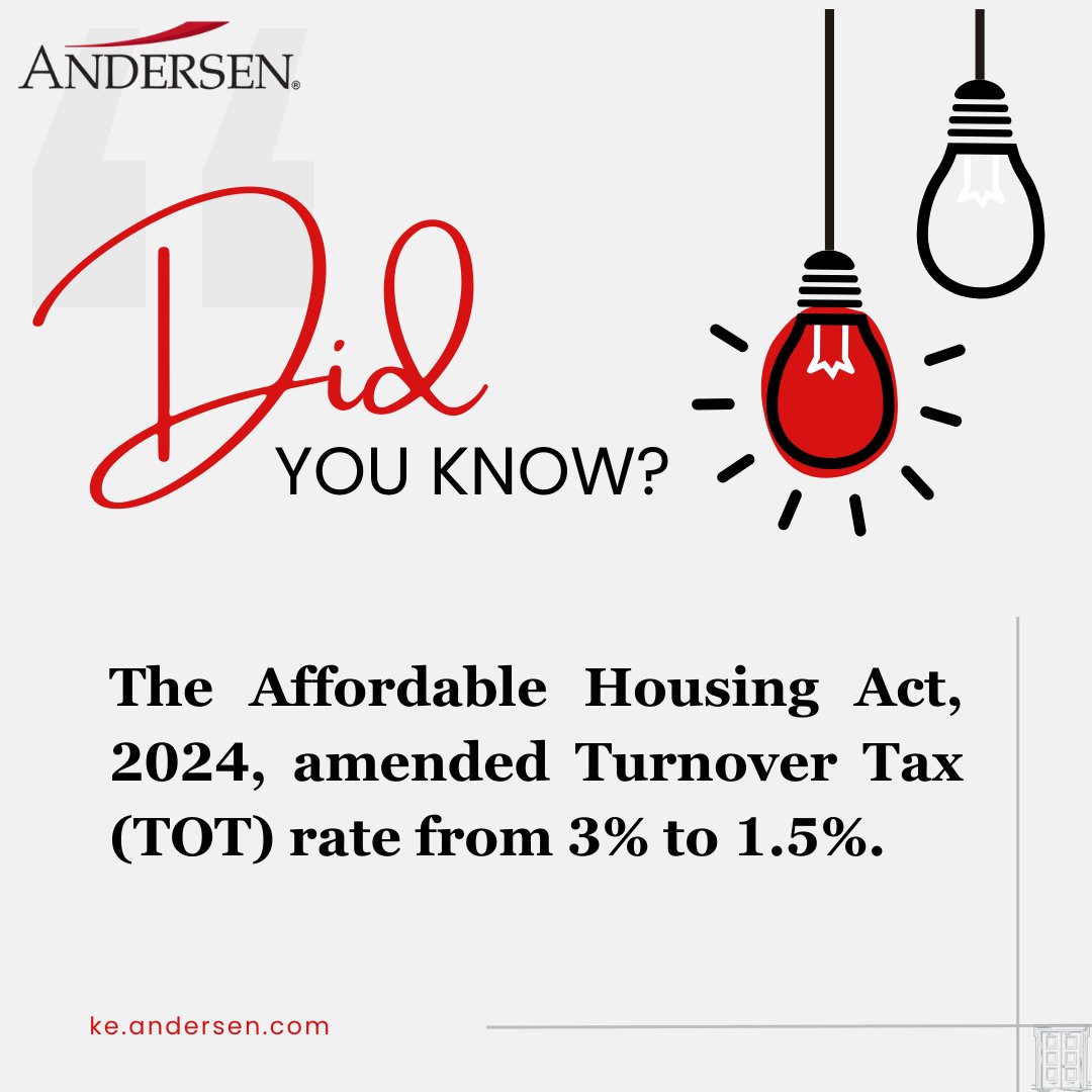 #AnderseninKenya #DidYouKnow #AffordableHousingAct