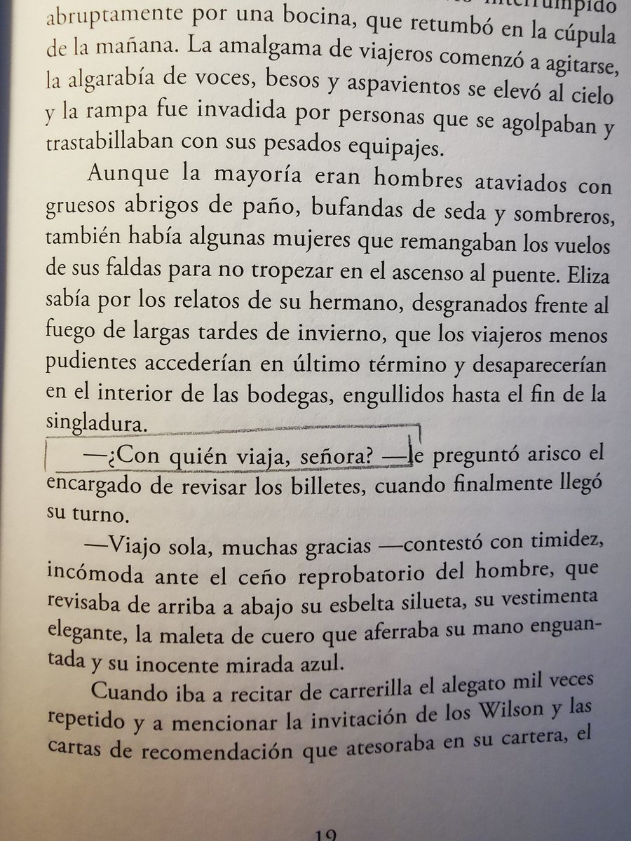 “¿Con quién viaja, señora?”: Esta es la clave que conecta la historia del viaje femenino con la novela de Myriam Ybot; a Mary Montagu con la entrañable Eliza Drake. Sí, la buena literatura “es capaz de elevar territorios concretos a la cartografía colectiva de la imaginación”.