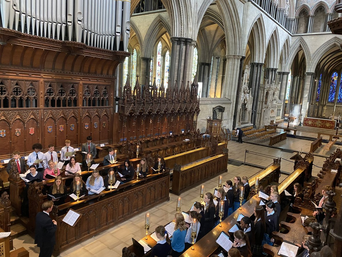 Our choir pupils had a wonderful time singing Evensong at Salisbury Cathedral yesterday.