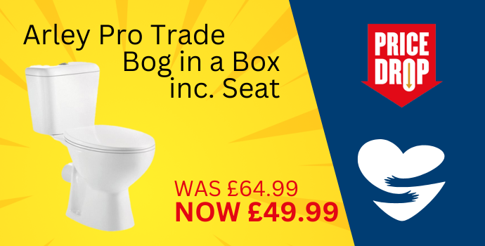 Bog in a Box price drop on @Arleyprof close coupled pan, cistern and seat here @trade_plumbing Williams in Christchurch, Dorset, BH23 3PE (01202) 001048 ⚡️One Day ONLY⚡️
#boginabox #tradeonly #plumbing #toilets