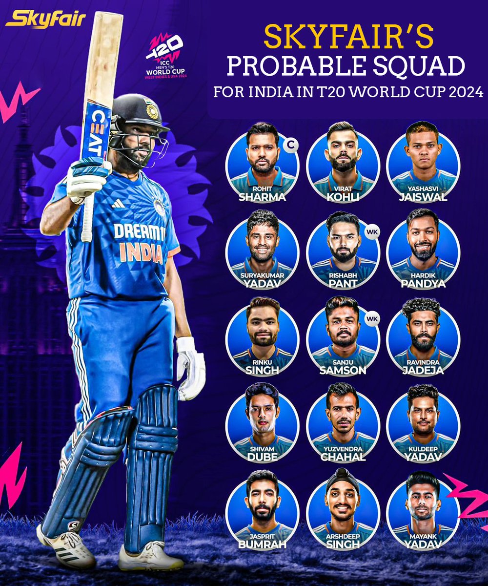Skyfair's Probable Squad . Do you agree ???

#SkyfairCric #SkyFair #Skyfairindia #cricketnewstoday #crickethighlights #cricketedits #cricketlife #cricketfacts #cricketreels #cricketnews #cricketers #cricketscore #cricketupdates #cricketclub #cricketislife #cricketfan