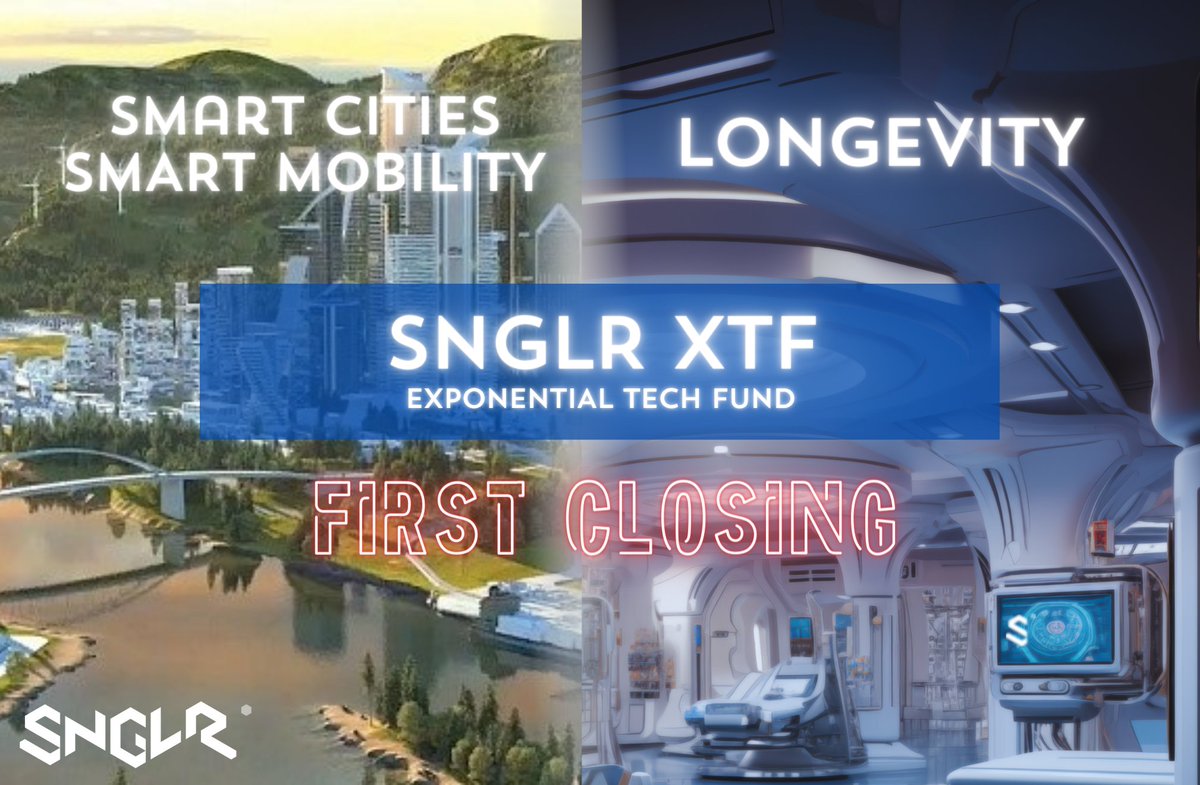 🚀1st Closing 🚀of our early-stage #exponentialtech VC fund SNGLR.XTF - focusing on #longevity #smartmobility #smartcities #AI #blockchain #Metaverse 

Big Kudos to the entire SNGLR team!

#TheFutureIsExponential
#OnwardsAndForwards