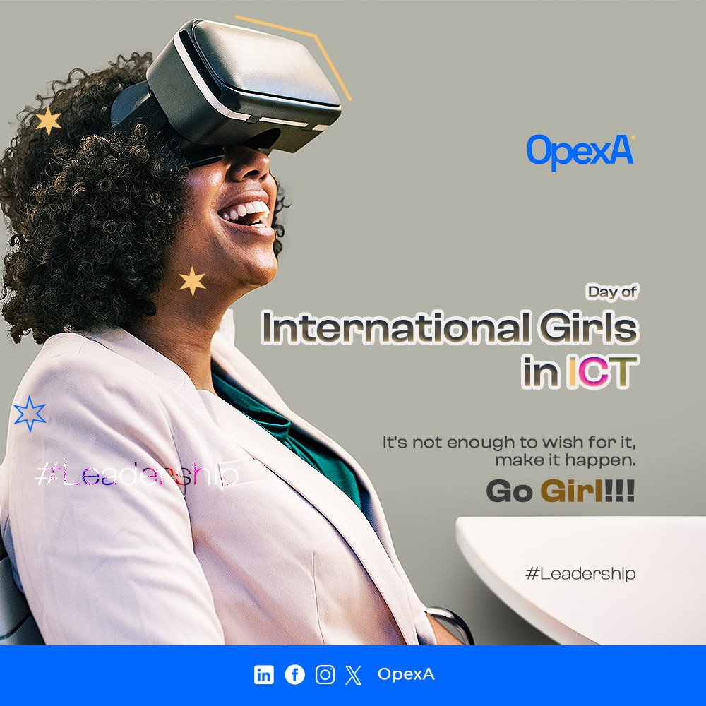 Join us to celebrate International Girls in ICT Day Today! 👧🏽👩🏻‍🦱👩🏼‍🦰👩🏽‍💼
Together, let us shape a world where every girl can thrive in the digital age.
Empowering girls, transforming futures 🌟

#GirlsInICT #Empowerment #TechLeaders #ITCareers #ICTPlatform #DigitalTransformation #Tech