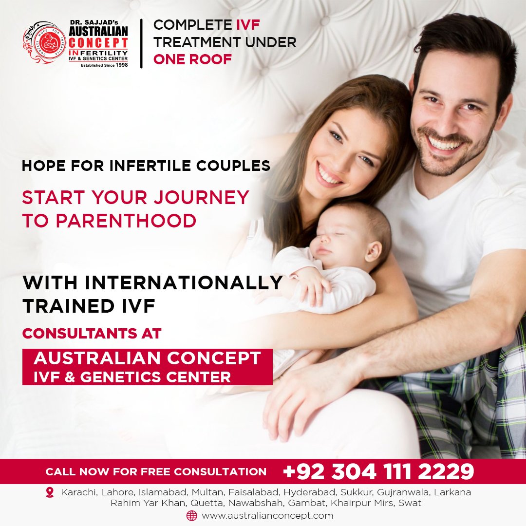 Start your journey to parenthood with the best IVF Consultants at Australian Concept Infertility Medical Centre. #parenthood #ParenthoodJourney
#australianconcept #ivftreatment #ivf #icsi  #ivfsupport #ivfsuccess #IVFinLahore #ivfcommunity