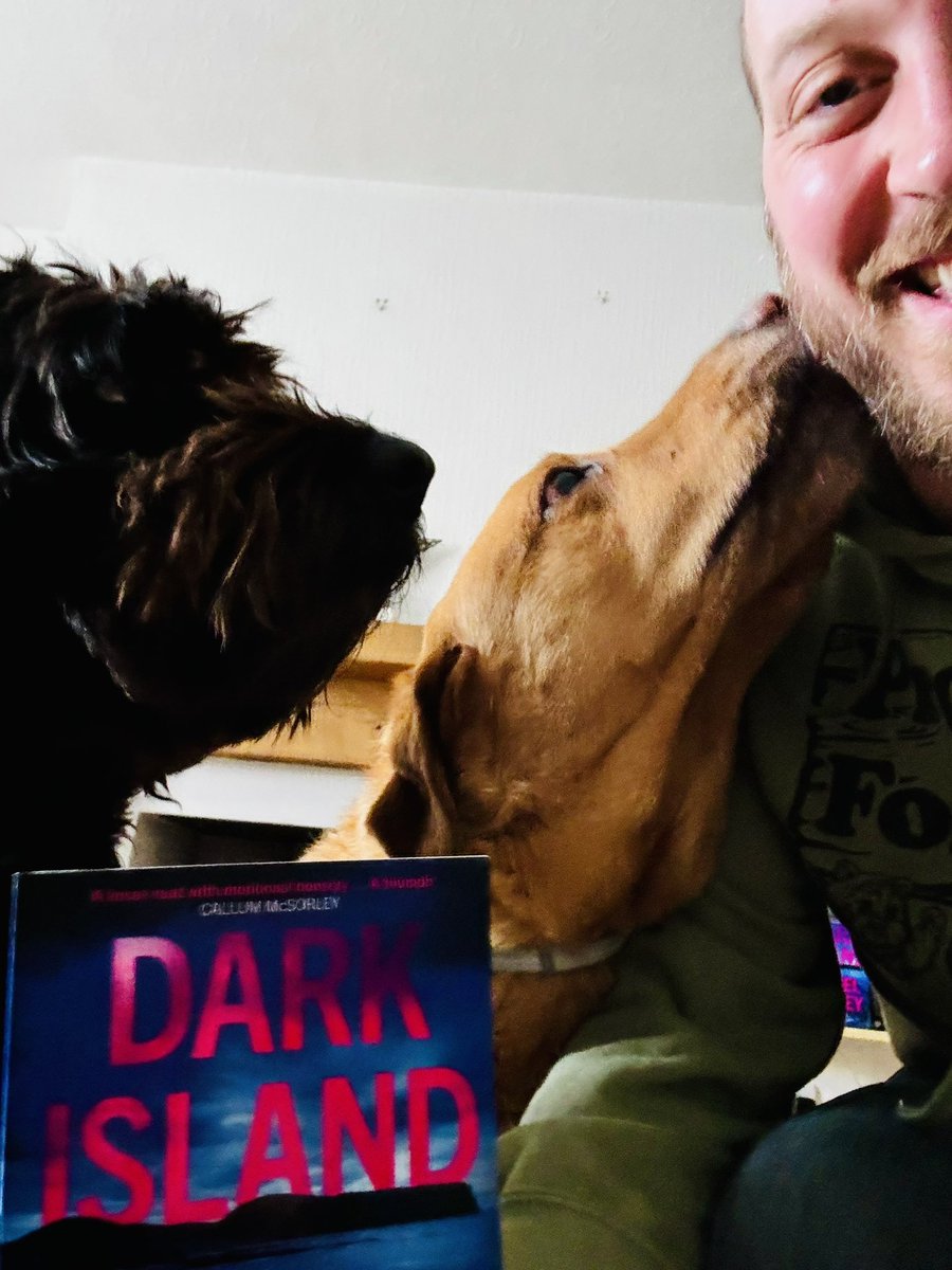 A day I’ve long dreamed about is finally here… I’M A PUBLISHED AUTHOR 🥳🥳🥳😱😱😱🔥🔥🔥 I’m allowing myself to feel a little proud today, and so grateful to everyone who’s helped me. And to these 2 dogs as well (who were actually some help 🤣). Happy #DarkIsland Day 🥳🥳🥳🥳