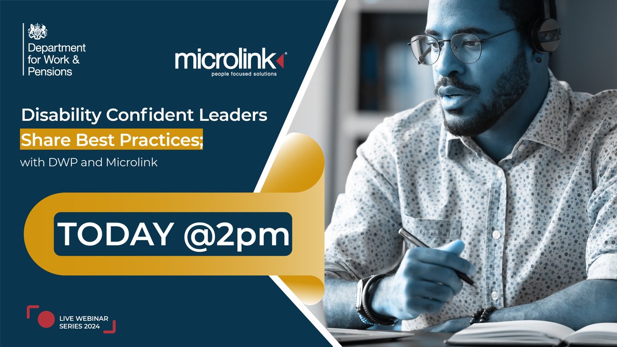 Tune in today at 2pm for 'Disability Confident Leaders Share Best Practices'! 
Partnering with @DWPgovuk, we're exploring the essence of #DisabilityConfidence. 
Don't miss out on insights and strategies from leaders and BDF #DisabilitySmart Award winners.

rb.gy/lk2v60