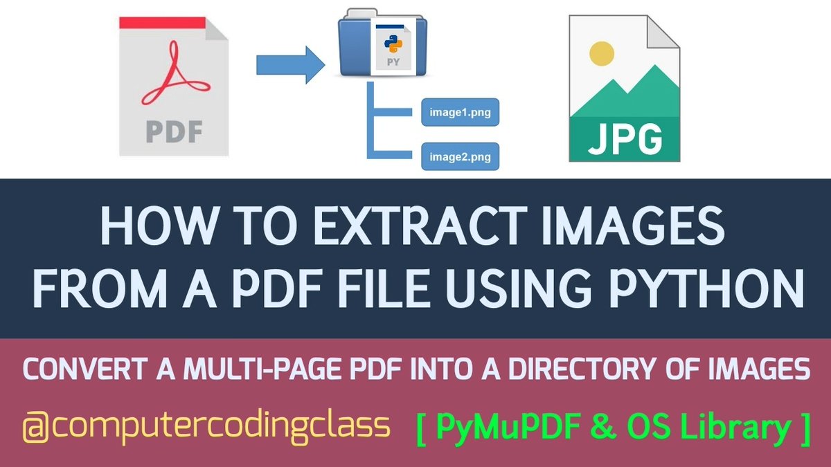 youtu.be/4wImBQ7NqeI
How to Extract Images from PDF using Python.
#pythonprogramming #Python #codinglife #CodingJourney #programming #coding #onlinelearning