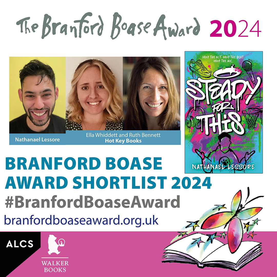 Introducing the 6 outstanding debut novels for young people on the #BranfordBoaseAward shortlist: STEADY FOR THIS by @NateLessore, edited by @ellasaurus_ & @ruthmarybennett @HotKeyBooks is 'near perfect, authentic, with real emotional depth' ow.ly/RWlq50RnN2a