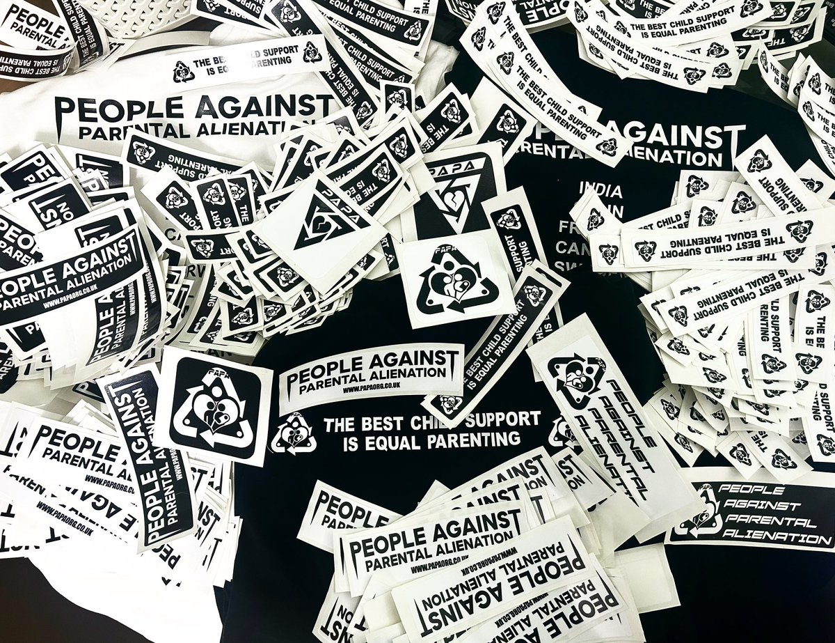 ♻️ HERE WE GO!! ♻️ After many requests, the PAPA stickers are now available to purchase from the PAPA Shop. Thank you all for your amazing support and I can’t wait to see where you all put them. 😍 Available at: papaorg.co.uk/shop #papa #peopleagainstparentalalienation