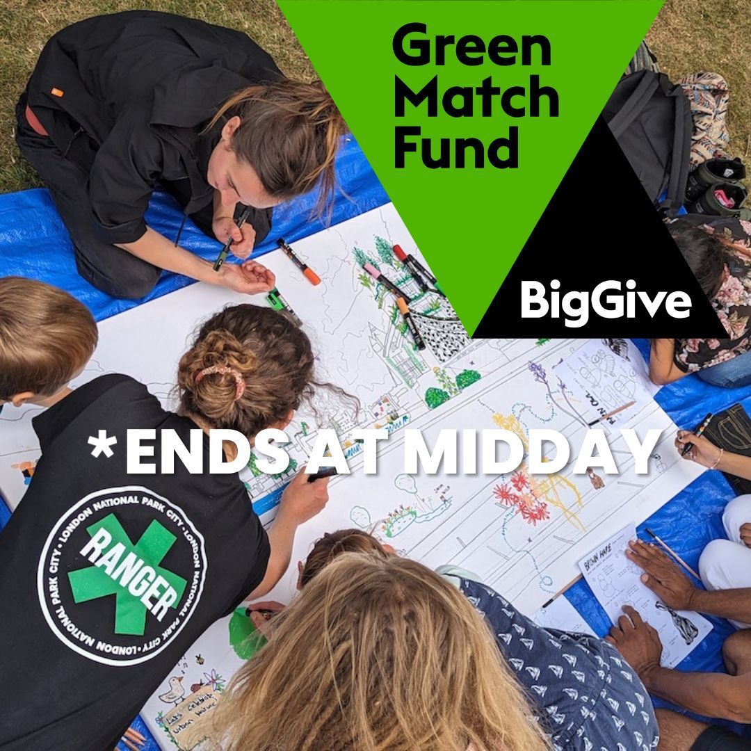 Double your donation by midday today with match funding from Big Give! Even a few pounds makes a massive difference and our London #NationalParkCity Rangers will be ever so grateful 🙌 donate.biggive.org/campaign/a0569…