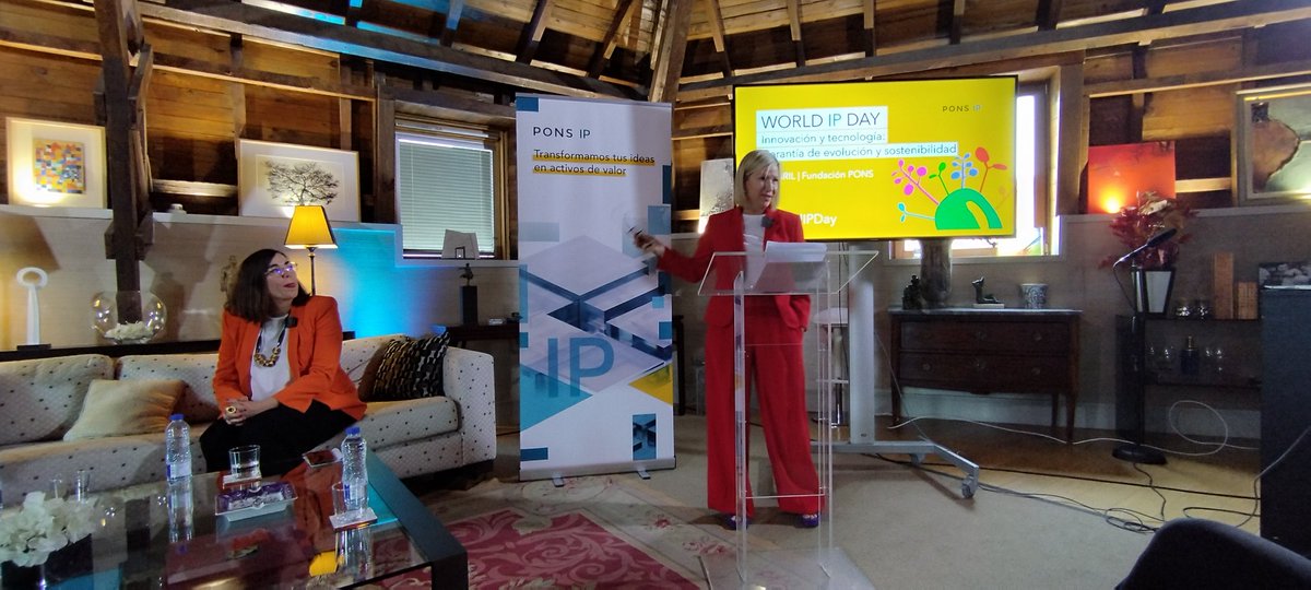 PONS IP (@pons_ip) on Twitter photo Nuestra directora general <a href="/NMarcosH/">Nuria Marcos</a> abre la Jornada en el marco del World IP Day 2024 que celebramos mañana dando la bienvenida a los representantes de <a href="/WIPO/">World Intellectual Property Organization (WIPO)</a> y <a href="/OEPM_es/">OEPM</a> junto a <a href="/Molecor/">Molecor</a> y #Trovant para hablar de innovación, tecnología, propiedad industrial y #ODS para construir Nuestra directora general <a href="/NMarcosH/">Nuria Marcos</a> abre la Jornada en el marco del World IP Day 2024 que celebramos mañana dando la bienvenida a los representantes de <a href="/WIPO/">World Intellectual Property Organization (WIPO)</a> y <a href="/OEPM_es/">OEPM</a> junto a <a href="/Molecor/">Molecor</a> y #Trovant para hablar de innovación, tecnología, propiedad industrial y #ODS para construir