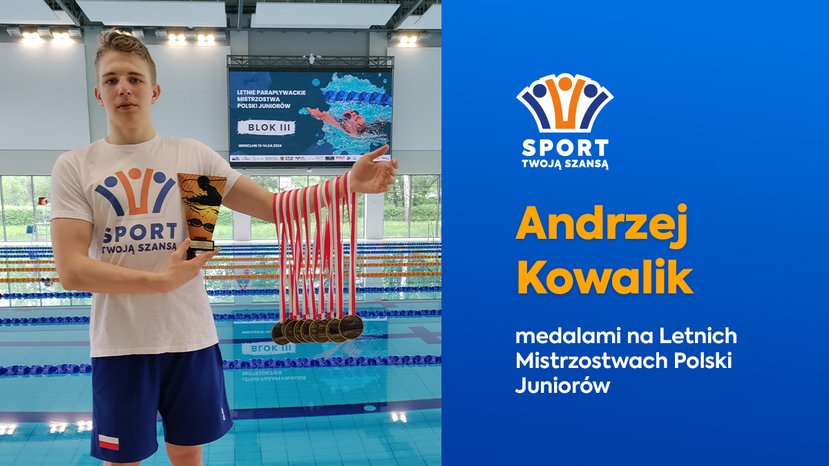 Nasz podopieczny Andrzej Kowalik był bezkonkurencyjny na Mistrzostwach Polski Juniorów we Wrocławiu zdobywając aż 9 złotych medali 🥇
Jesteśmy niezwykle dumni! Gratulujemy i trzymamy kciuki za kolejne starty!