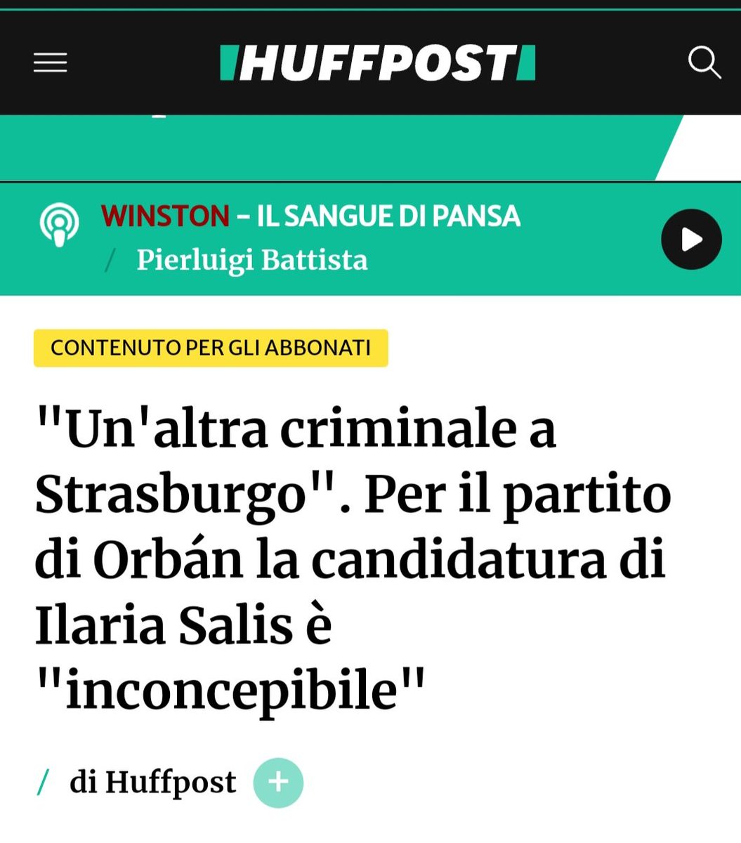 'Inconcepibile la candidatura della #Salis'.
Amici ungheresi, e che lo dite a noi?
Ma l'amici #Bonelli e #Fratoianni so' fatti così, li fanno elegge', poi dicono che non li conoscono.
L'hanno fatto già con #Soumahoro.
E ce li lasciano sul groppone a noi...
huffingtonpost.it/dossier/elezio…