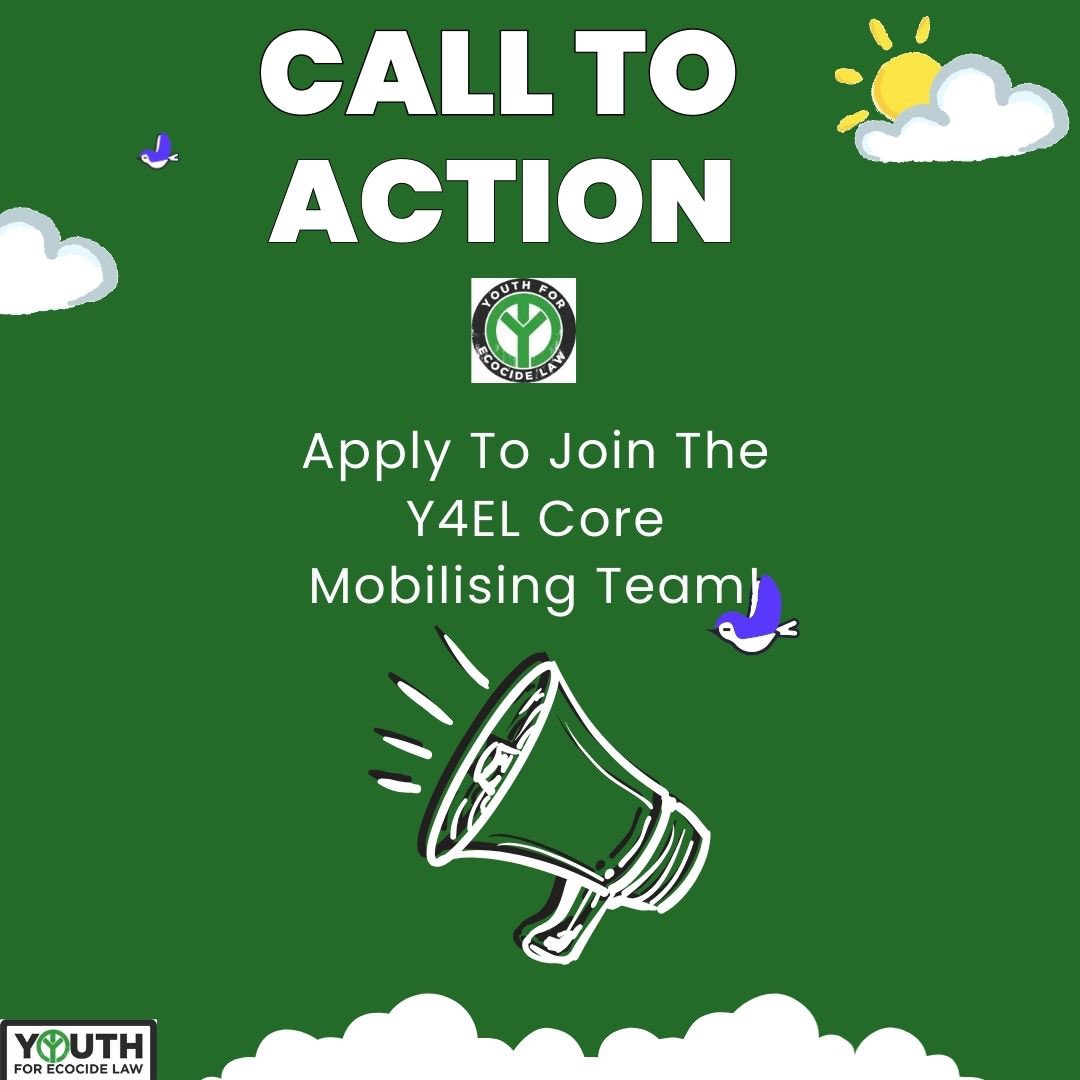 Day 4 Earth Week: Join our Y4EL Core Team🎉Would you like to volunteer and contribute to meaningful change to your community through Y4EL? Please join our core team. Application form: forms.gle/QVPkgRy3E2SZNS… Looking forward to working with you #youthforecocidelaw #volunteer