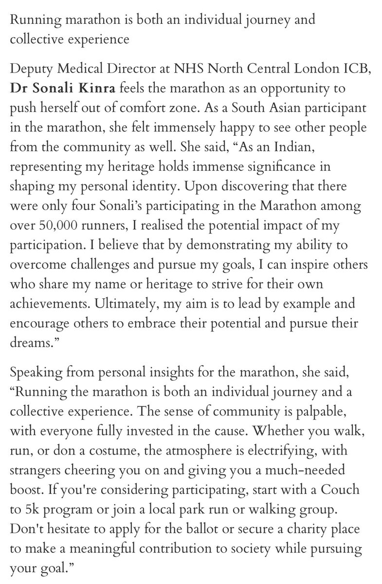 Opportunity to talk about my @LondonMarathon experience @AsianVoiceNews Running a marathon is both an individual journey & collective experience @NHS_NCLICB @ApnaNhs @rcgp @Mountain_medica @subodhdave1 @NicoleSAtkinson asian-voice.com/News/UK/South-…
