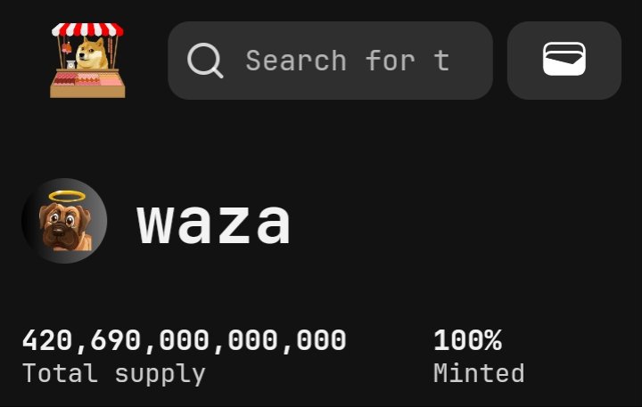 WazaDrc20's tweet photo. Logo updated on @doggy_market
•Ticker: Waza
•Supply: 420,690,000,000,000
Memetoken spirit
#Doginals #Drc20 #DogAngel https://t.co/KfXxmiP4PB