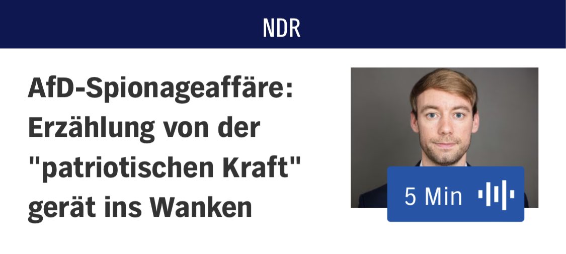 Die AfD kann #Krah nicht “verstecken”, er ist nun so sichtbar wie kein anderer. Er braucht auch keine Plakate, er hat Social Media. Es ist eine symbolisch-taktische Distanzierung der AfD-Spitze als Rettungsversuch unsicherer Wähler. Gespräch mit @NDRinfo: ndr.de/nachrichten/in…