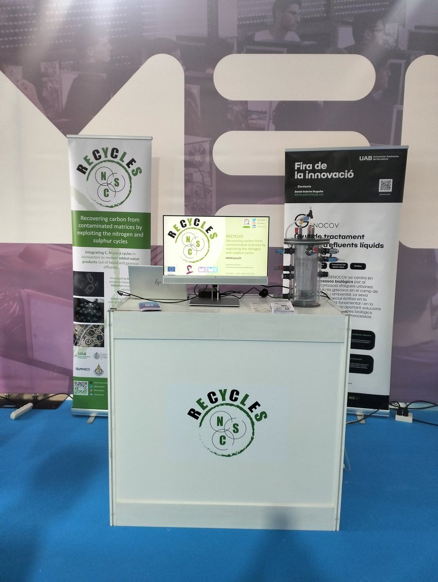 davidgabriel71's tweet photo. Ha començat #MEMEnginy 24 @UABBarcelona @EnginyeriaUAB on participa @GENOCOV i @RecyclesEu, demo de noves tecnologies per a la valorització i tractament d'efluents. https://t.co/zQxNkEOuVU