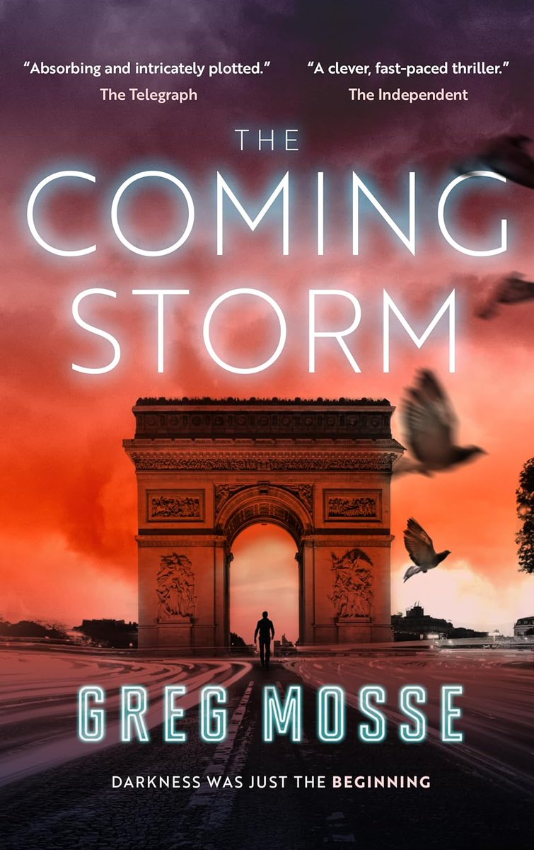 Happy publication day to @GregMosse for The Coming Storm, the second novel in his extraordinary series about French spy Alex Lamarque. Set in a post-climate-change world where plots tangle and dangers loom – this is a gripping book you won't want to miss! @moonflowerbooks