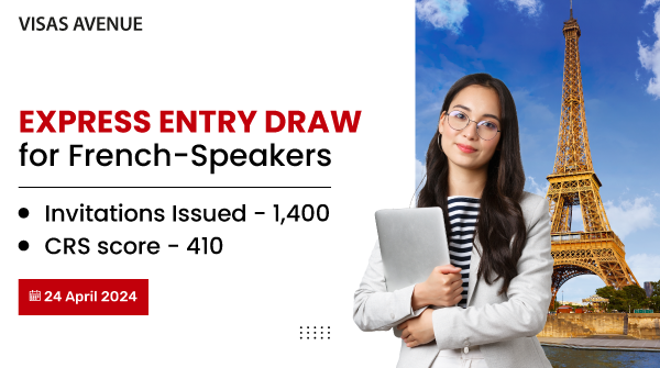visasavenue's tweet image. 🌟 Express Entry Draw for French Speakers - 24 April 2024

The IRCC opened the latest category-based Express Entry draw for French-speaking candidates on April 24

📈 Invitations Issued: 1,400
🎯 CRS Score: 410

#ExpressEntry #FrenchSpeakers #CanadianPR  #Immigration #VisasAvenue