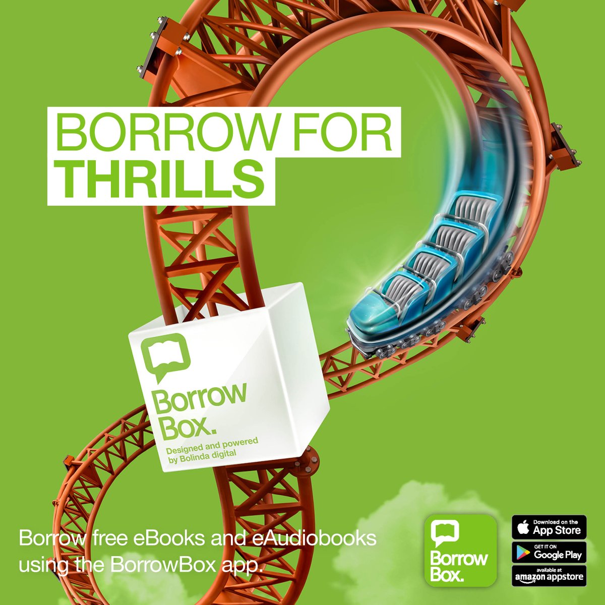 .@BorrowBox is here for thrills. Use the @Borrowbox App or visit staffordshire.gov.uk/eLibrary for a fantastic range of eBooks & eAudio