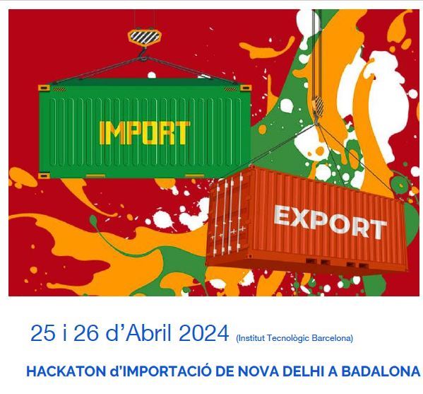 LopezVicuBCN's tweet photo. Una Hackaton de 2 dies on els alumnes de 4 instituts de Cormerç Internacional col·laboraran per donar una solució al repte de D-INDIA.

@ICarlesVallbona
@insjaumemimo
@insestelaibèrica
@LopezVicuBCN

#Hackaton #ComerçInternacional #transport #logística

https://t.co/0xaM4rkgx1 https://t.co/WuEP9DlEwk
