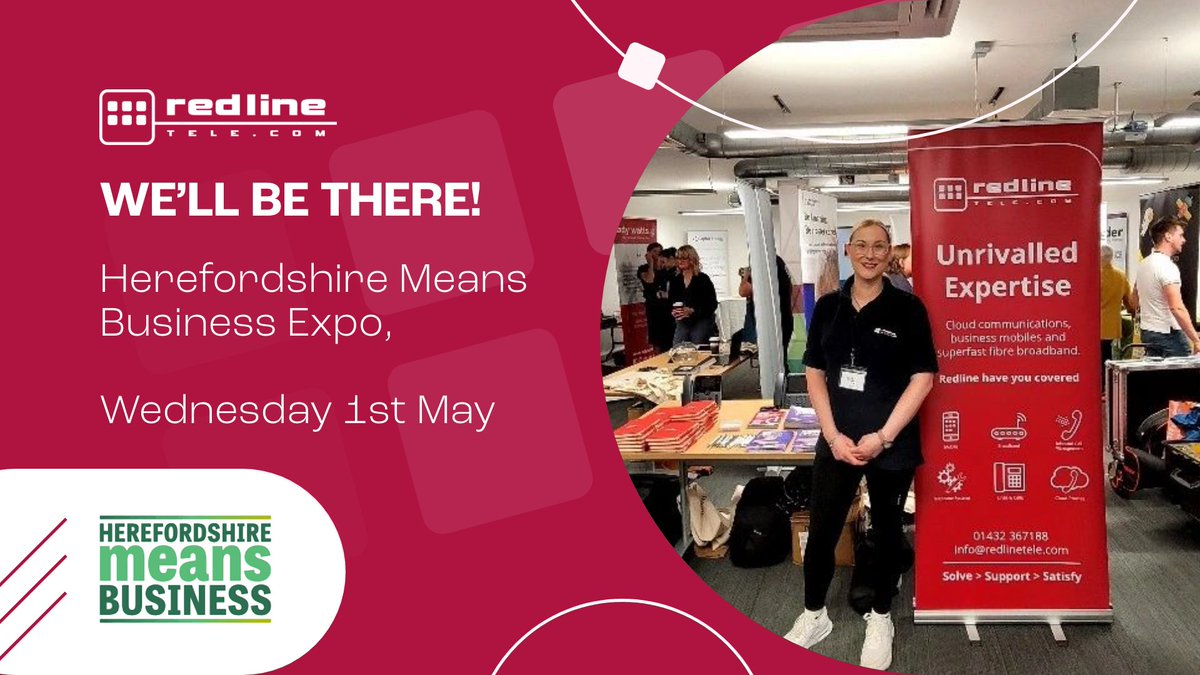 Heading to @HfdMeansBiz expo on the 1st of May? We'll be there, and we're hosting a quick-fire clinic about the 2025 switch-off at 10am! You can register for our clinic here: form.jotform.com/241014556097354 #RedlineTelecom #HMBiz #SwitchOff