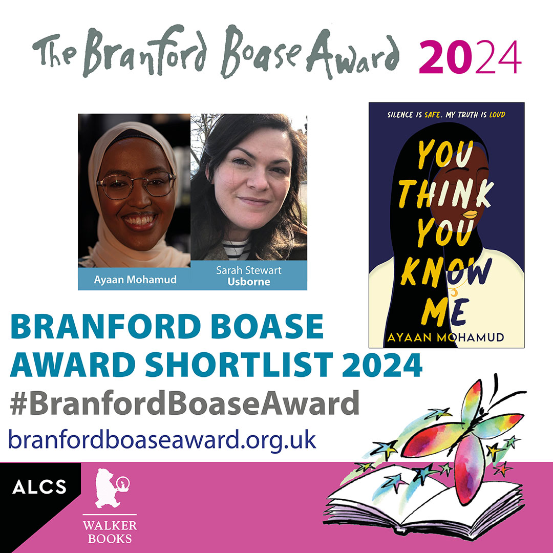 Introducing the 6 outstanding debut novels for young people on the #BranfordBoaseAward shortlist: YOU THINK YOU KNOW ME by @ayaan_Moham, edited by @SarahLStewart @Usborne. Our judges very impressed by the storytelling and the quality of the writing ow.ly/86pG50RnNuV
