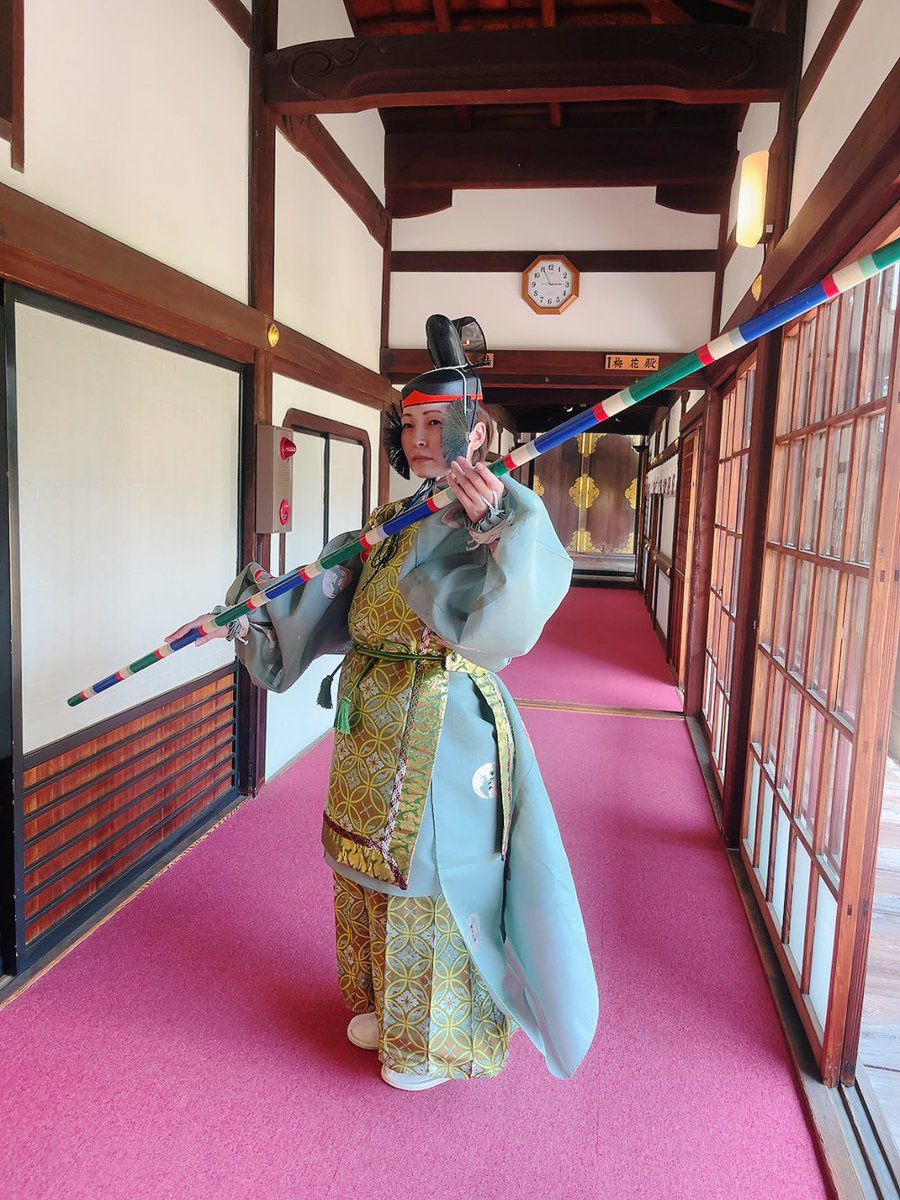 本日は、大阪天満宮の鎮花祭にて
狛鉾を舞ってきました。

晴天でした！