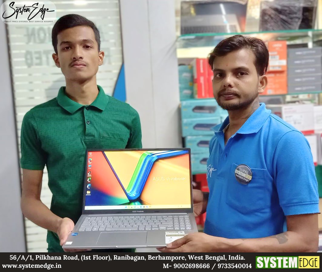 🎁 The ASUS K3504VAB-NJ322WS - where smarts meet style! 😎
🎉 Congrats on finding the perfect laptop to match your amazing personality. 🎯 
📱- 9733540014
 #perfectpersonality #Asus
#smartchoice #happycustomer
#systemedge #Berhampore