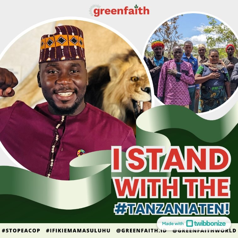 @GreenFaith_Afr @FranceTanzania @ChineseEmbTZ @TotalEnergies @CNOOCUgandaLtd I stand with the #TanzaniaTen! against the intimidation of the police on #climateactivists who said #StopEACOP Lend your voice by clicking the link below to create yours twb.nz/tanzaniaten #Faiths4Climate @GreenFaith_Afr @SuluhuSamia @greenfaithworld @revfharper