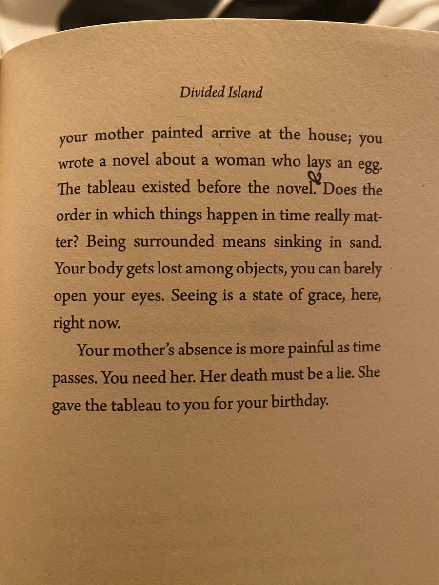 From Daniela Tarazona’s DIVIDED ISLAND translated by Lizzie Davis and Kevin Gerry Dunn. (⁦@DeepVellum⁩)