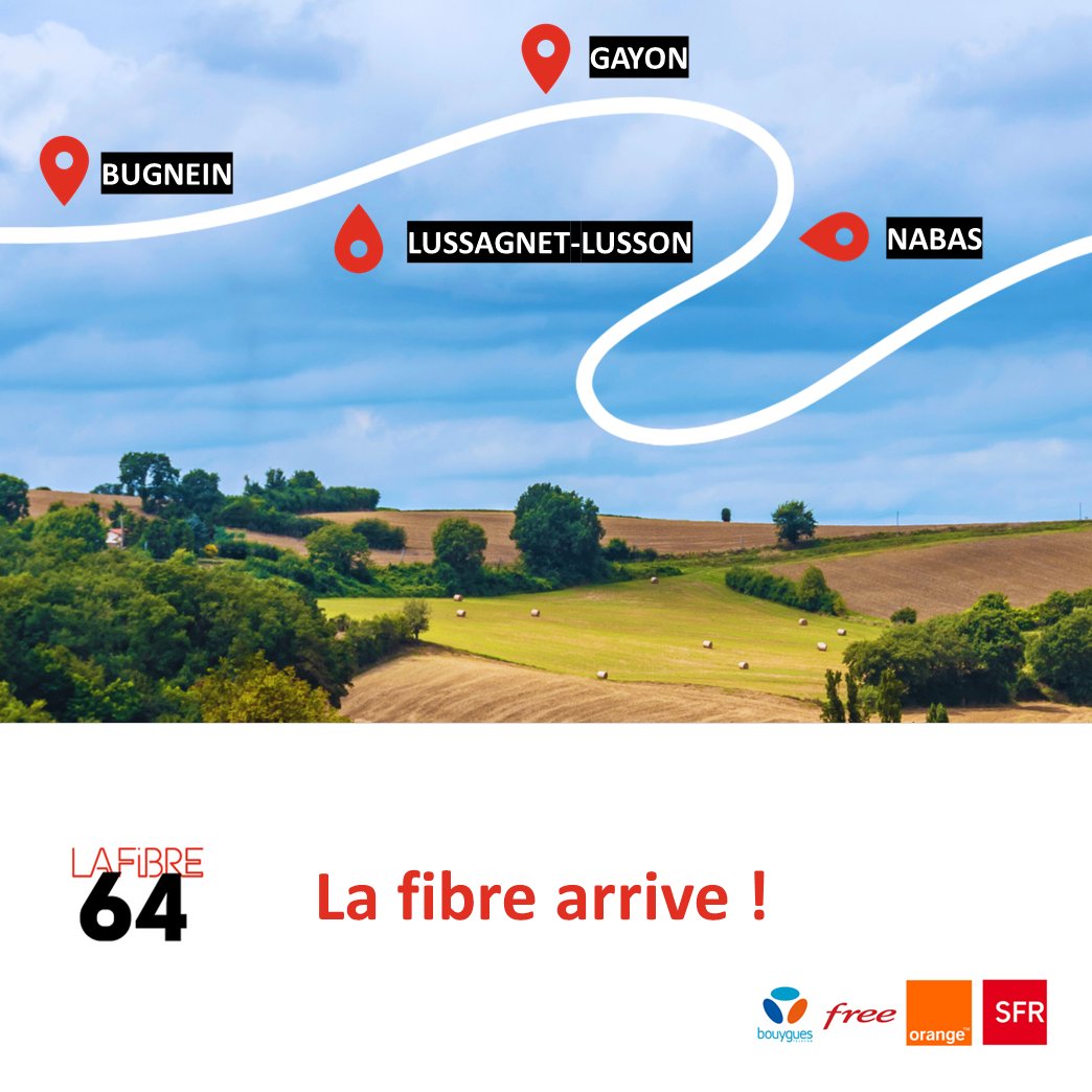 La #fibre poursuit son #déploiement sur le département ! ✅ Continuez de nous suivre pour ne rien manquer de l’avancée de la fibre dans le 64 sur #lafibre64 ! @departement64 @ANCTerritoires @OrangeNvAquit @SFR @bouyguestelecom @Free_NvAquit