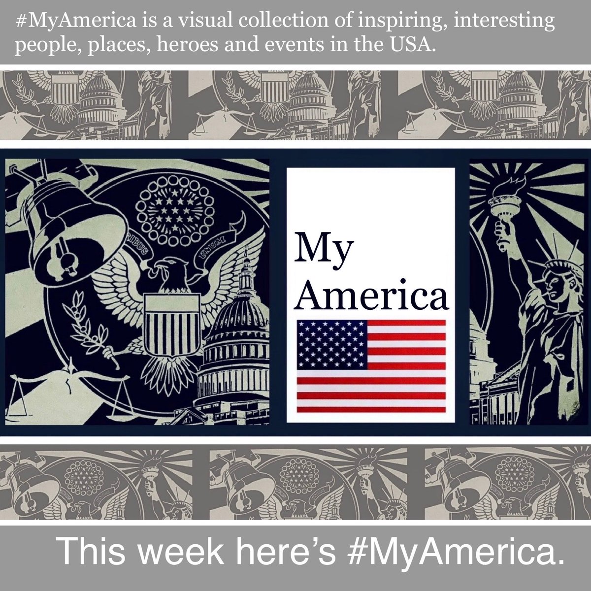 @Politics/#Politics/#AmericanPolitics/#MyAmerica is a visual collection of inspiring, interesting people, places, heroes and events in the USA. This week here’s #MyAmerica