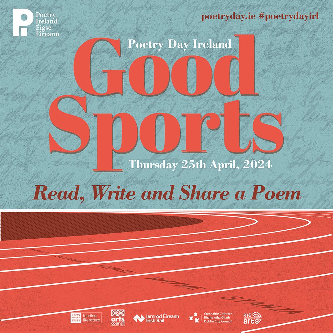 at_dublin's tweet photo. Today is Poetry Day Ireland! ✍️ 📚 

“Poetry Ireland is thrilled to announce Poetry Day Ireland 2024 will take place on Thursday 25th April. Our theme for this year is “Good Sports” celebrating the good sport in all of us, the drive to give it a go or to have a crack at it.” https://t.co/Ttjv5WroCx