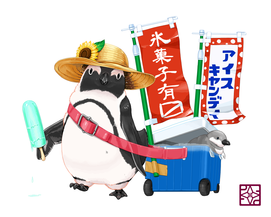 「#世界ペンギンの日 」|らいらっくのイラスト