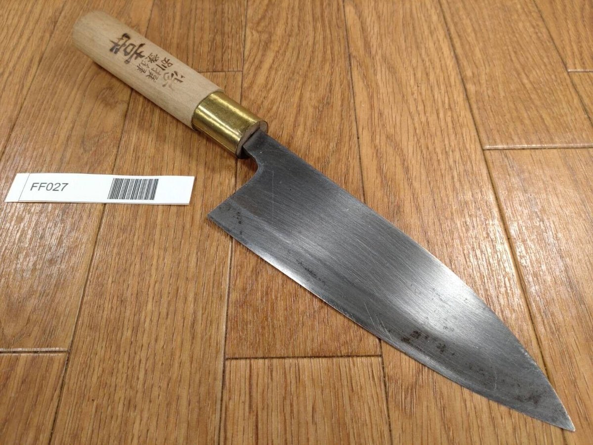 Japanese Chef's Kitchen Knife DEBA Vintage hocho OLD from Japan 162/302mm FF027
ebay.com/itm/2355365753…
#Japanesechefknife #cutlery #blades #chefknife #kitchenknife #customknife #handmadeknife #knifelife #KnifeCollection #KitchenKnives #FYP #fypシ #fypシviral