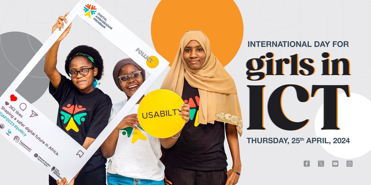 🎉 This International Day of #GirlsInICT, we're proud to stand with young women & girls worldwide as they break barriers & blaze trails in the digital world. Lets bridge the gender gap in tech and shape a future where every girl has the tools and skills to succeed. #GirlsInTech