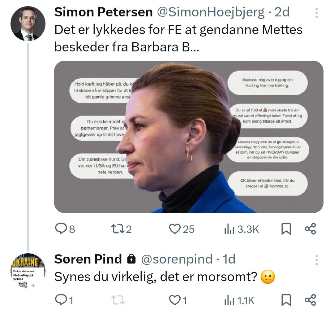 Søren Pind. Fortæl os du er Mettes bitch, uden at fortælle os du er Mettes bitch 🤣

#dkpol #dkmedier #klovn