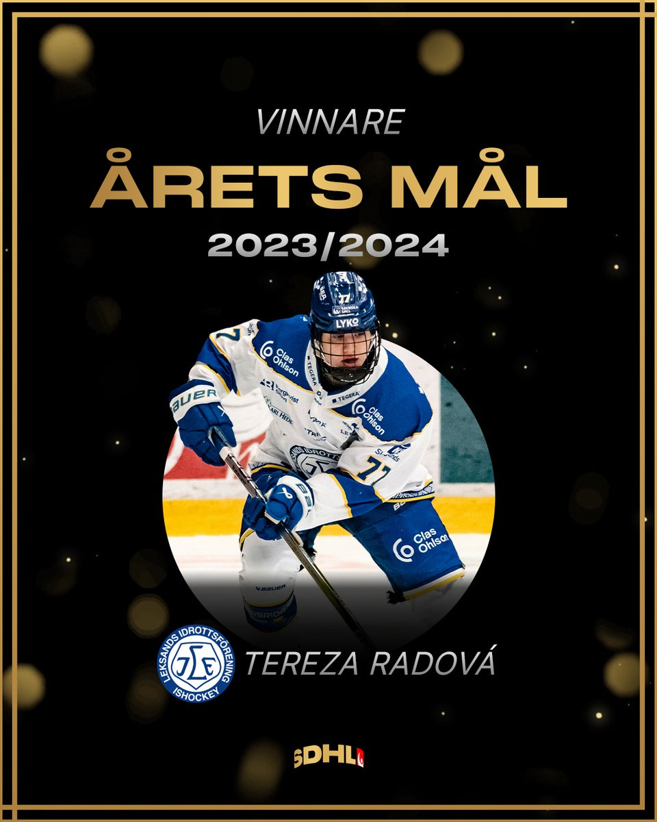 SDHLse's tweet photo. Bland många snygga fullträffar den här säsongen har ni röstat fram Årets mål – och vinnaren blev Tereza Radová, @leksands_if 🔥

Läs mer här: https://t.co/z05n58HsZW

#SDHL #svssdhl #ishockey #instapuck https://t.co/rLI2BRN0m0