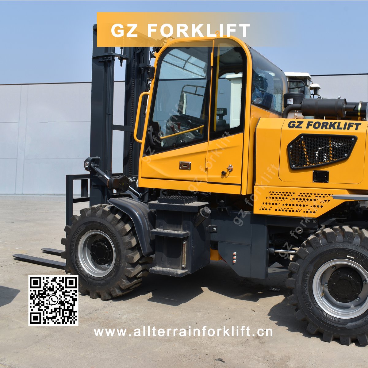 GZ forklift is a professional manufacturer of rough terrain forklift, we can offer you 1.5~10 ton forklift and provide you one-stop service. 📱 Contact us at whatsapp 86 13053557263 for more details. 🌐 allterrainforklift.cn #ForkliftManufacturer #ForkliftTruck