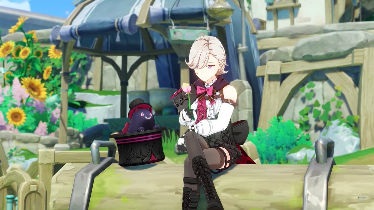 i don't usually watch ep's but LYNEY LOOKS SO PRETTY IN THIS???? mY GOD THE CROSSED LEGS THE RAINBOW ROSE AND HIS HAT BESIDE HIM rahglakhlhalHLKG