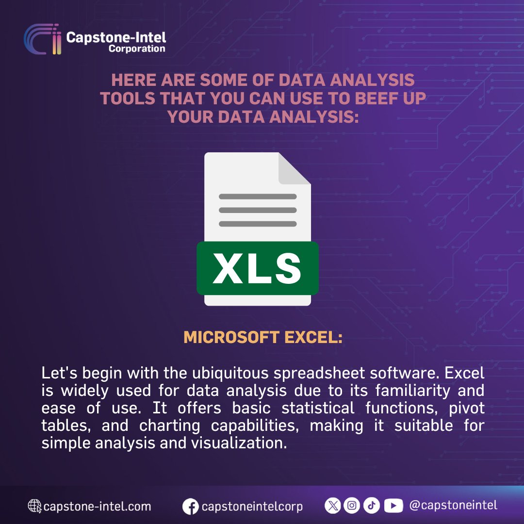 capstoneintel's tweet photo. Just when you think you know everything, here comes #CapstoneIntel with more data analyzation tools that can help cook up your next best research paper, thesis, and other data-driven reports. 👀

🧑🏻‍💻 Microsoft Excel https://t.co/vJjf2A7lRu