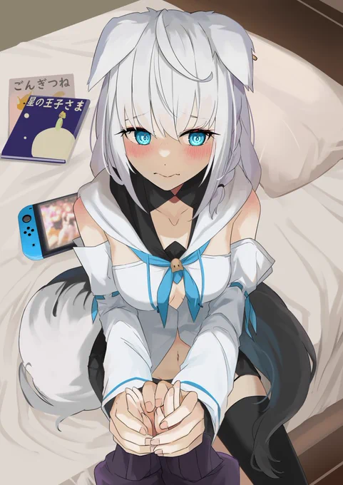 #絵フブキ #にゃんぐこーん先日お二方のバニーガーデン実況のフブさんの"おかゆんの...すとれすなくなれえ～"を妄想しつつ描いた、最強の妹です 