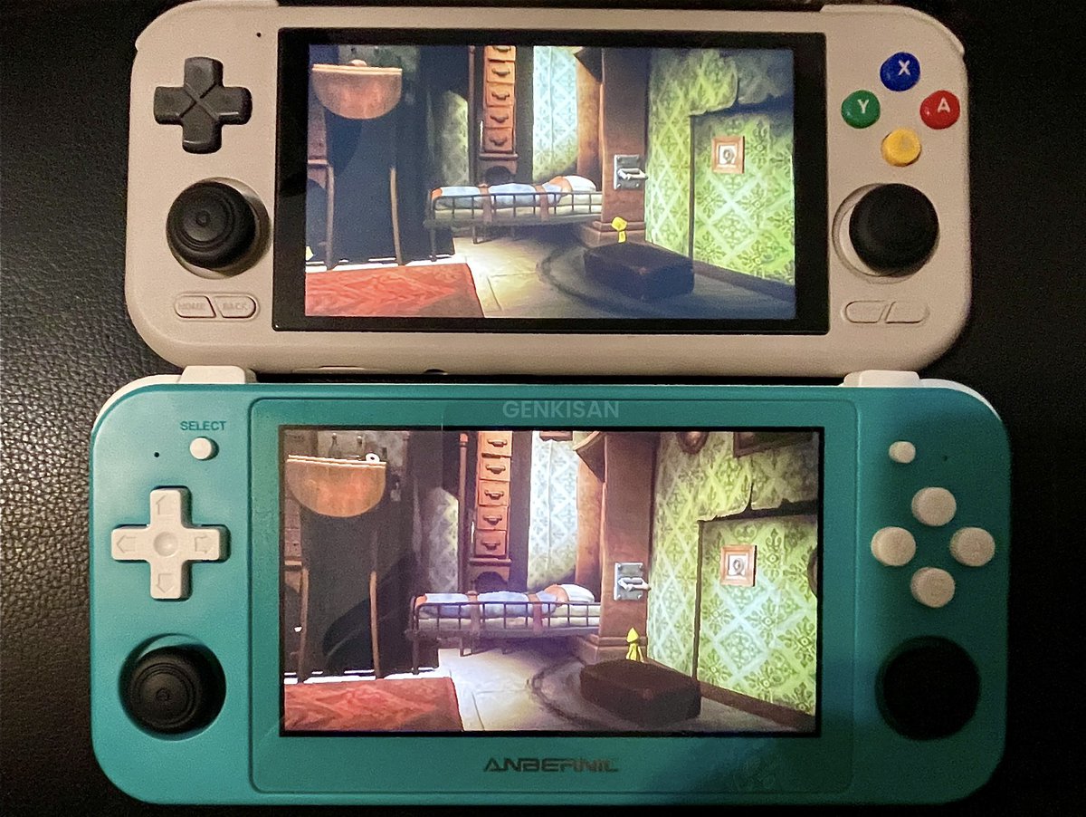 GamerGenkisan's tweet photo. Playing Little Nightmares @LittleNights on the Retroid Pocket 4 Pro and the Anbernic RG505. ❤️
While the RP4P is more powerful, I just love the OLED on the 505. 😊

#retroid #anbernic #rg505 #rp4p #retroidpocket4 #retroidpocket #genkisan #videogames #gaming #LittleNightmares https://t.co/SMMdgZOmwO