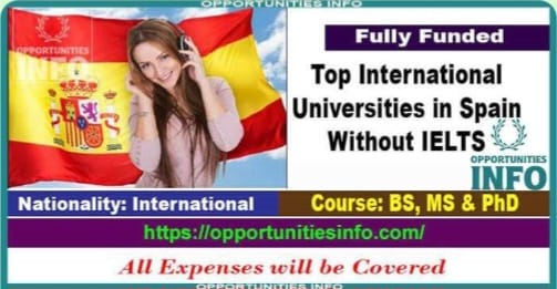 List of Top International Universities in Spain without IELTS 2024-25 | Study in Spain

Apply Now: opportunitiesinfo.com/international-…

#opportunitiesinfo #scholarships2024 #scholarships2025 #studyineurope #spain #fullyfundedscholaships #scholarshipswithoutielts #spainishuniversities #