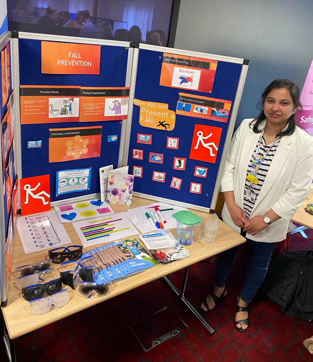 Huge thank you to @AnushaRA15 our practice educator for doing the Falls stand today at the Care Support Worker Summit!🏃🏼‍♂️☺️
#fallsprevention